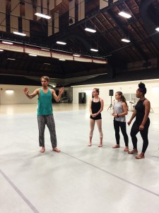 Modern teacher Tristan Koepke instructs Jill and her fellow students