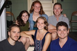 Arts Administration Interns (left to right) Nolan Hoppe-Leonard, Chava Lansky, Gracie Winston, Sydney Burrows, Blake Capel, and Fernando Chonqui